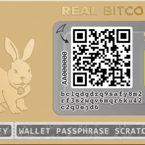 REAL Bitcoin Gold Rabbit Limited Edition